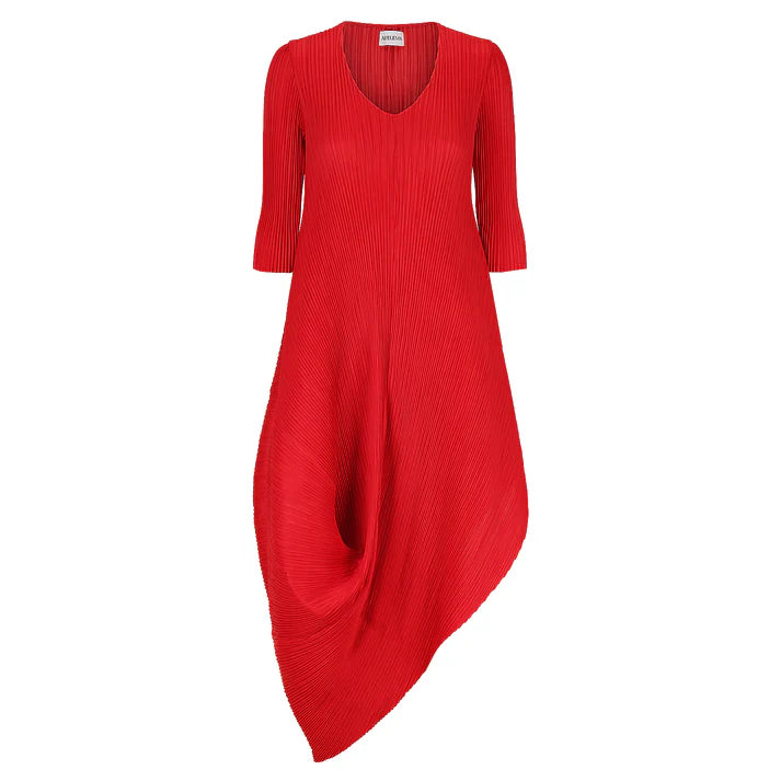 Alquema Red Draper Coloured Dress