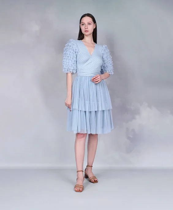 Bl^nk Soft Sky Abreena Dress