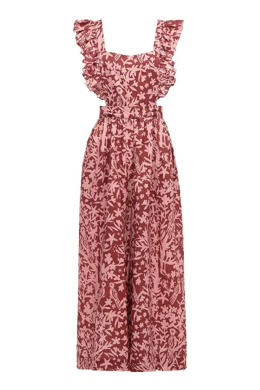 Karen Jumpsuit In Rose Tan