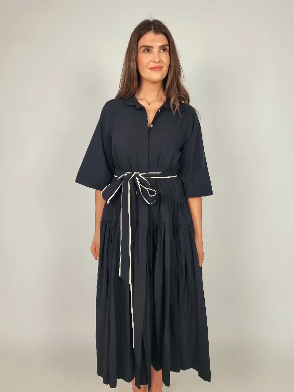 Les Filles D'ailleurs Black Robe Dress