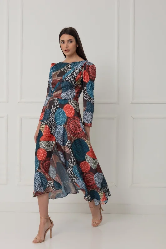 Matilde Cano Estampo Midi Dress