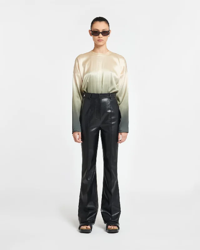 Leena - Okobor™ Alt-Leather Pants - Black