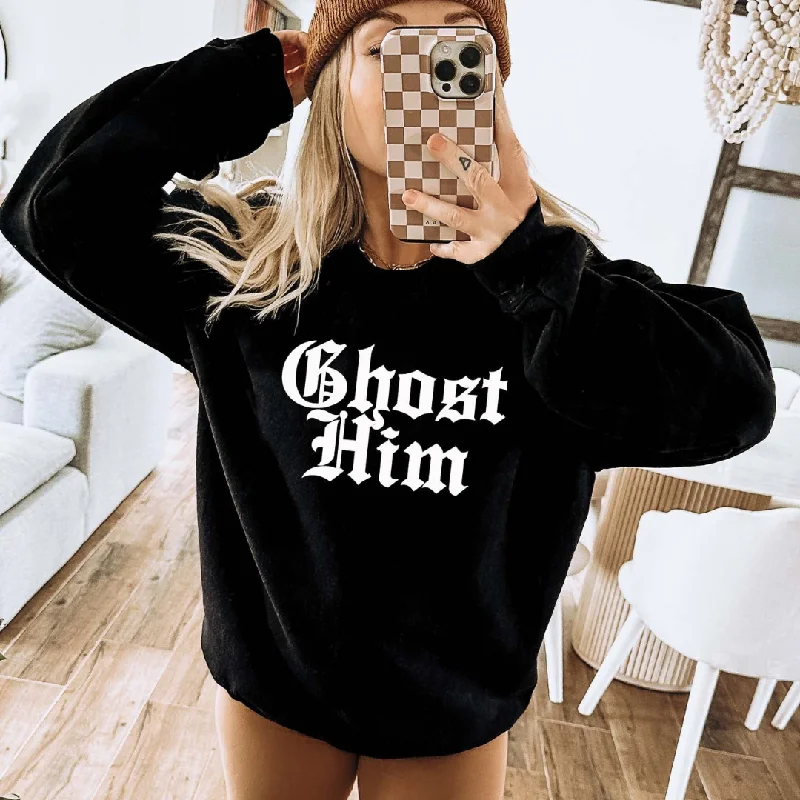 Online Exclusive | Ghost Him Graphic Sweatshirt in Black