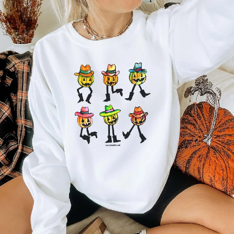 Online Exclusive | The Pumpkin Shuffle Graphic Sweatshirt in White