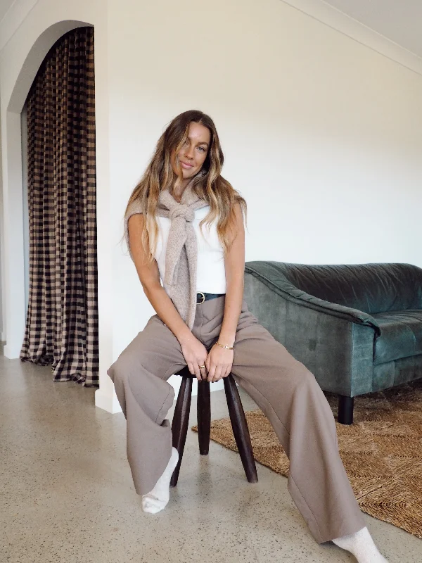 Parker Tailored Trousers - Cocoa