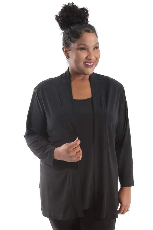 Vikki Vi Jersey Black Kimono Jacket