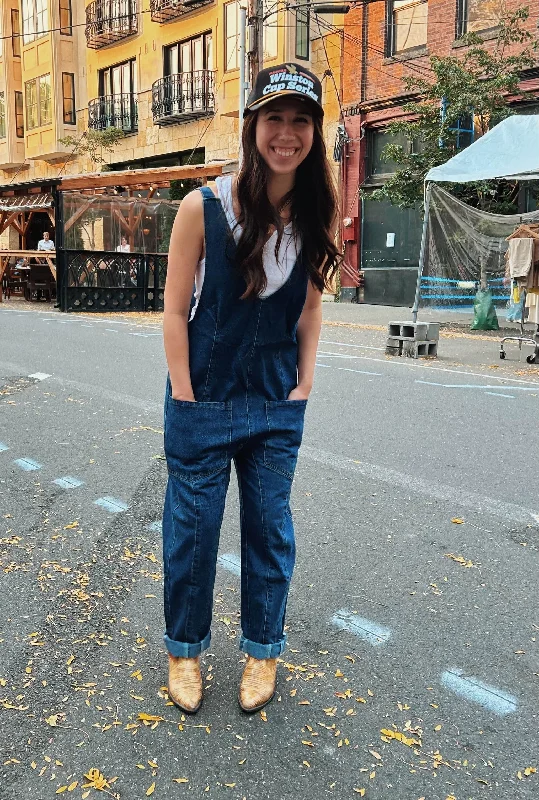 On The Go Denim Jumpsuit