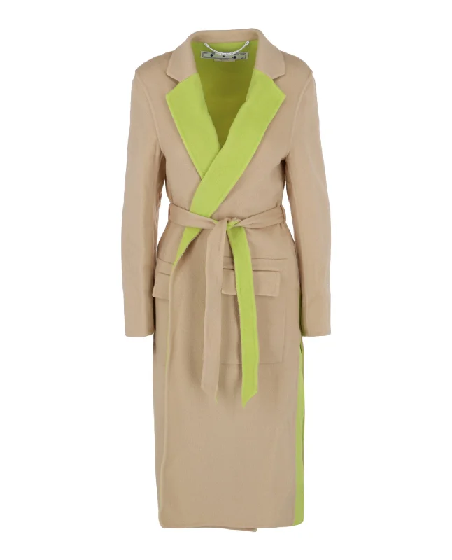 Double Wool Belted Coat