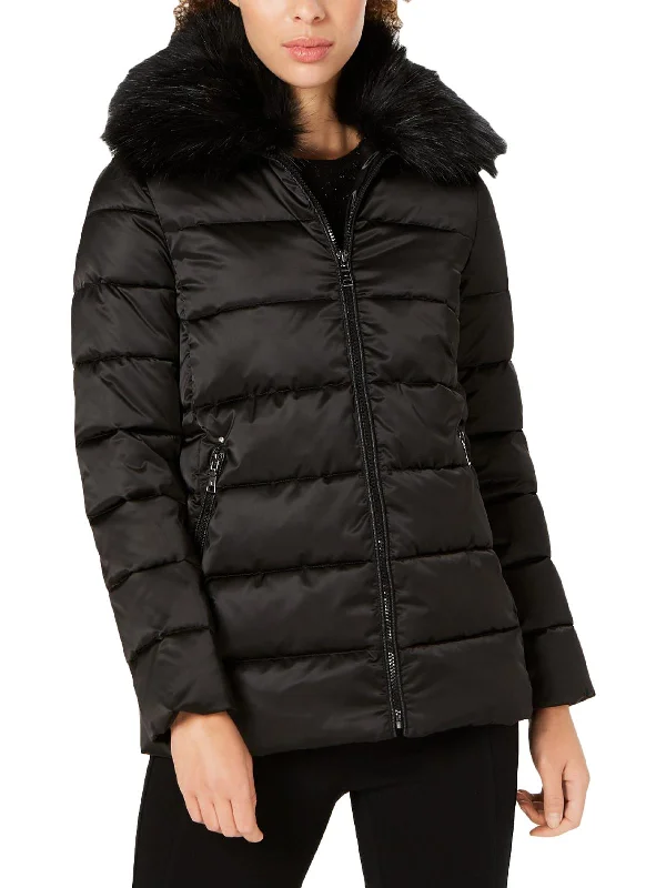 Gemma Womens Quilted Cold Weather Puffer Coat