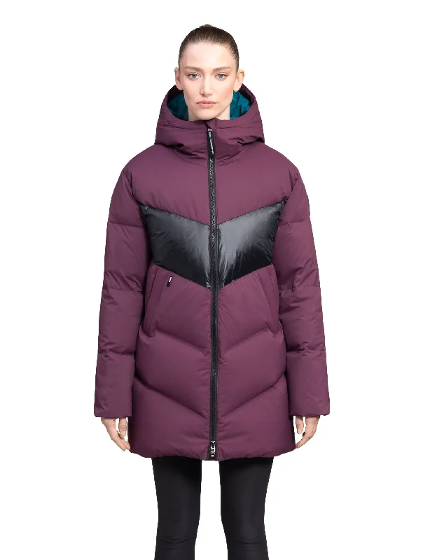 Isla Legacy Women's Chevron Quilted Puffer Jacket