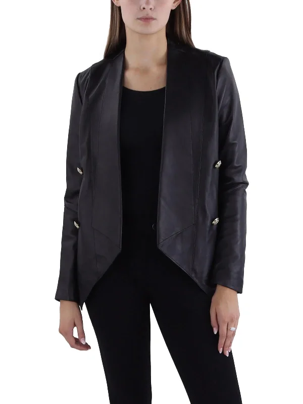 Womens Leather Asymmetric Leather Jacket