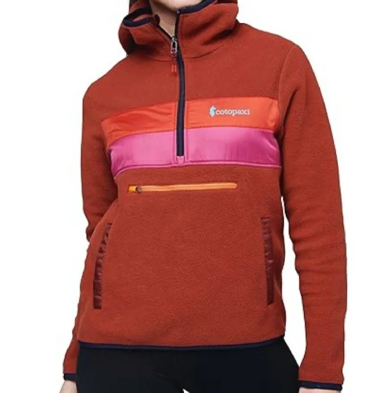 Women's Teca Fleece Hooded Half-Zip Jacket In Colorado