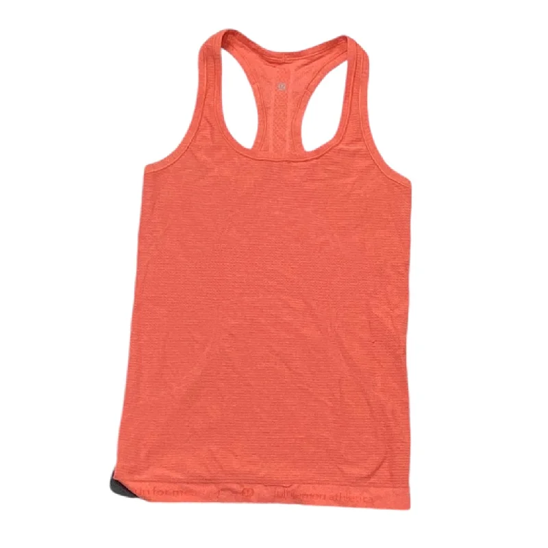 Athletic Tank Top By Lululemon In Coral, Size: 4