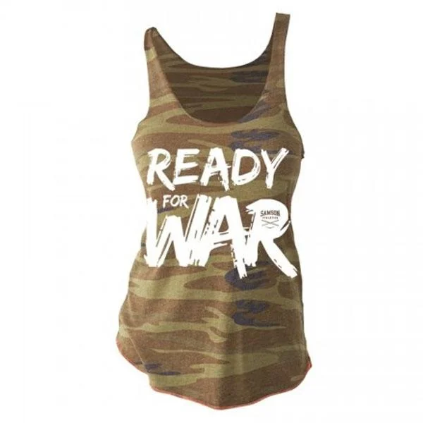 Samson Athletics Ready For War Ladies Camo Racerback