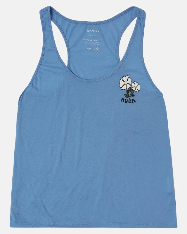 Soft At Heart Racerback Tank Top - Blue Yonder