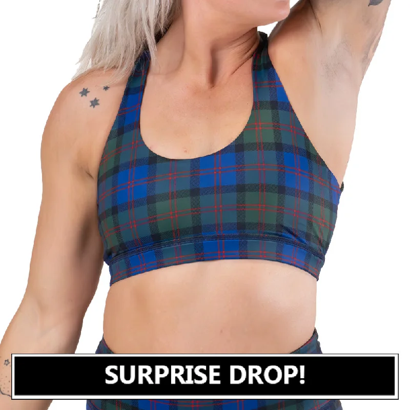 Butterfly Back Bra | Polar Plaid