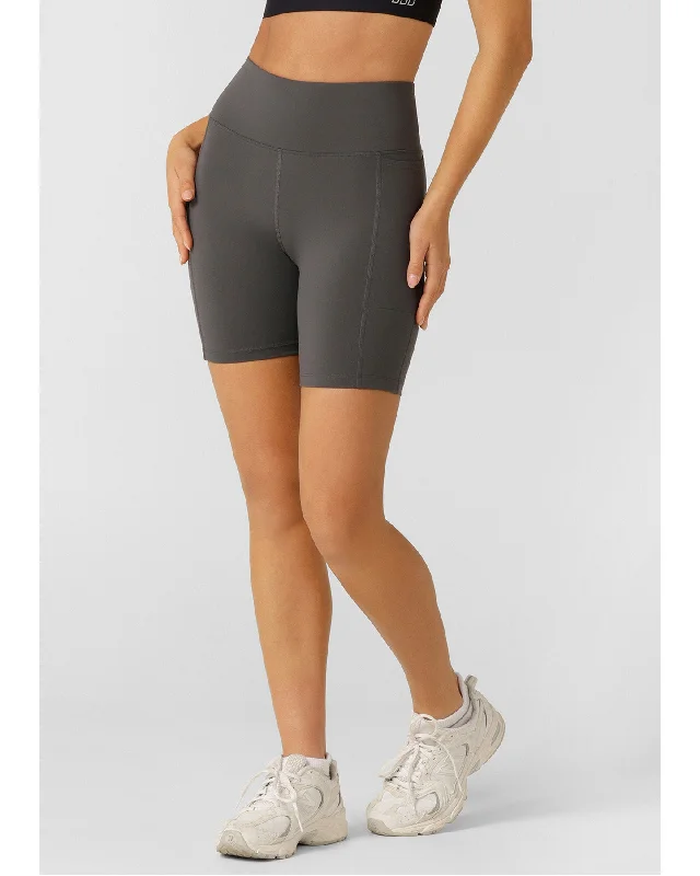 Lorna Jane Amy Phone Pocket Tech Bike Short - Titanium