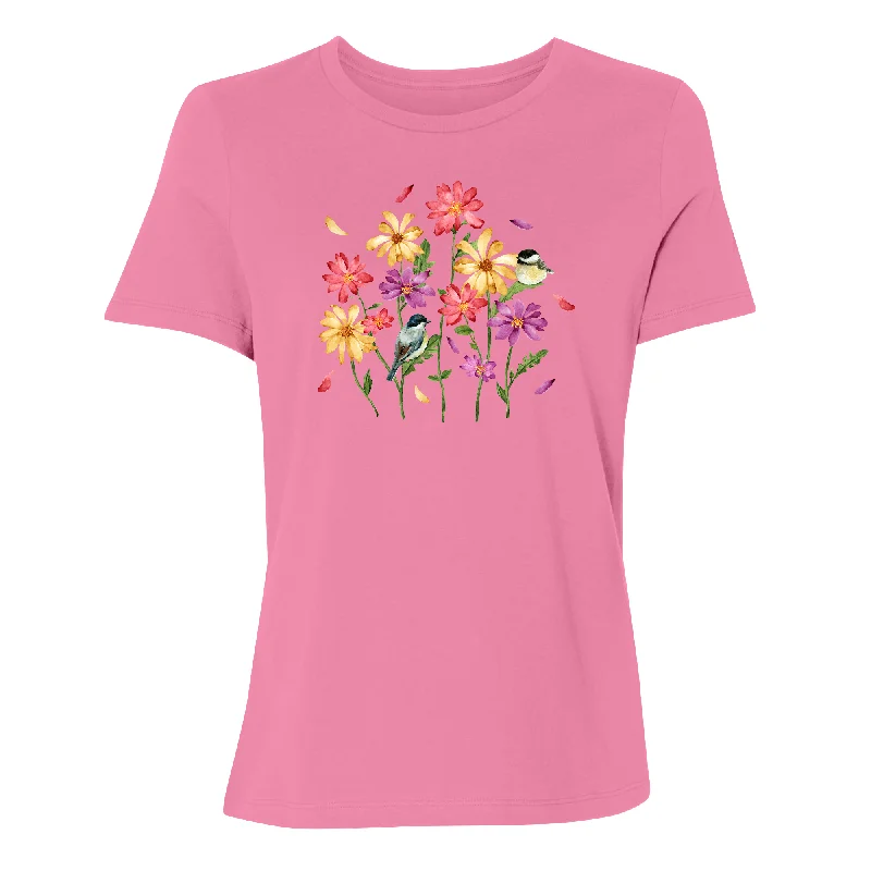 Chickadee Petals Women's T-Shirt