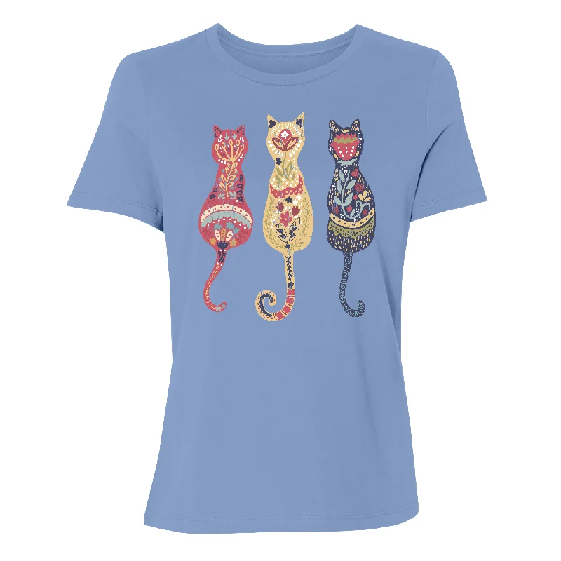 Folksy Cats Women's T-Shirt