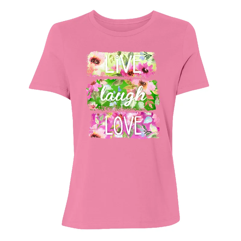 Live Laugh Love Floral Women's T-Shirt