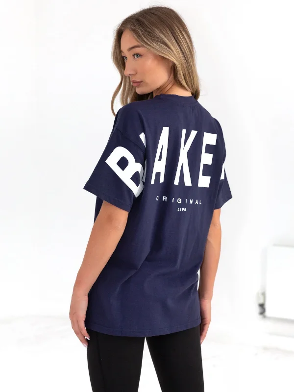 Isabel Oversized T-Shirt - Dark Navy