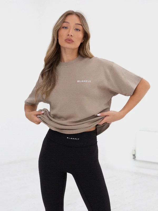 Series Oversized T-Shirt - Washed Khaki