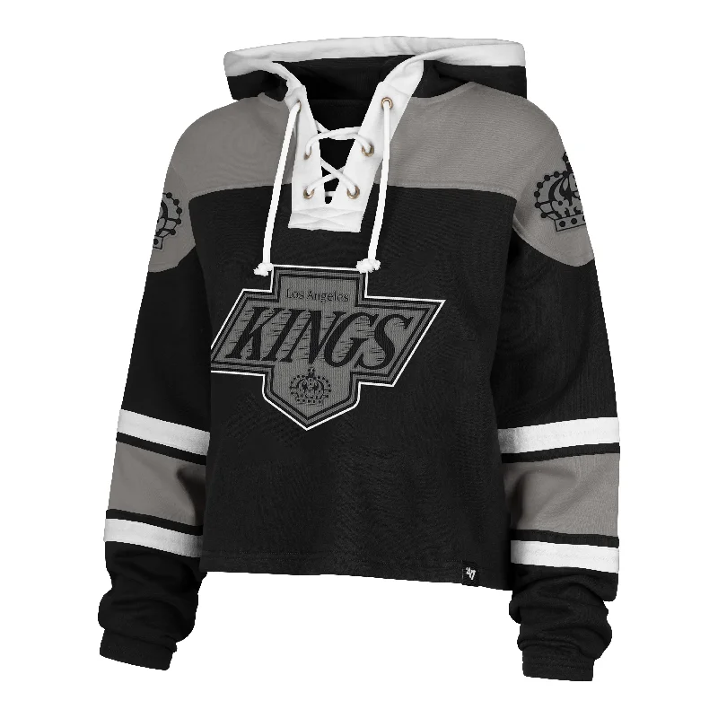 LOS ANGELES KINGS VINTAGE CROPPED SUPERIOR '47 LACER HOOD WOMENS