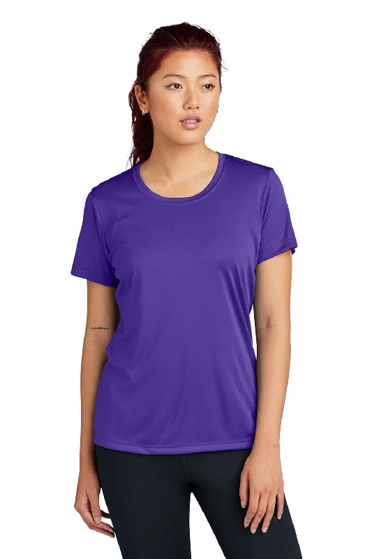 Sport-Tek Womens Competitor Moisture Wicking Short Sleeve Crewneck T-Shirt - Purple