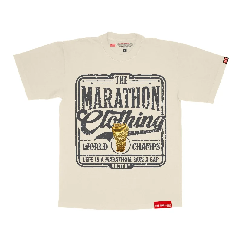 Vintage Marathon World Champs T-Shirt - Bone