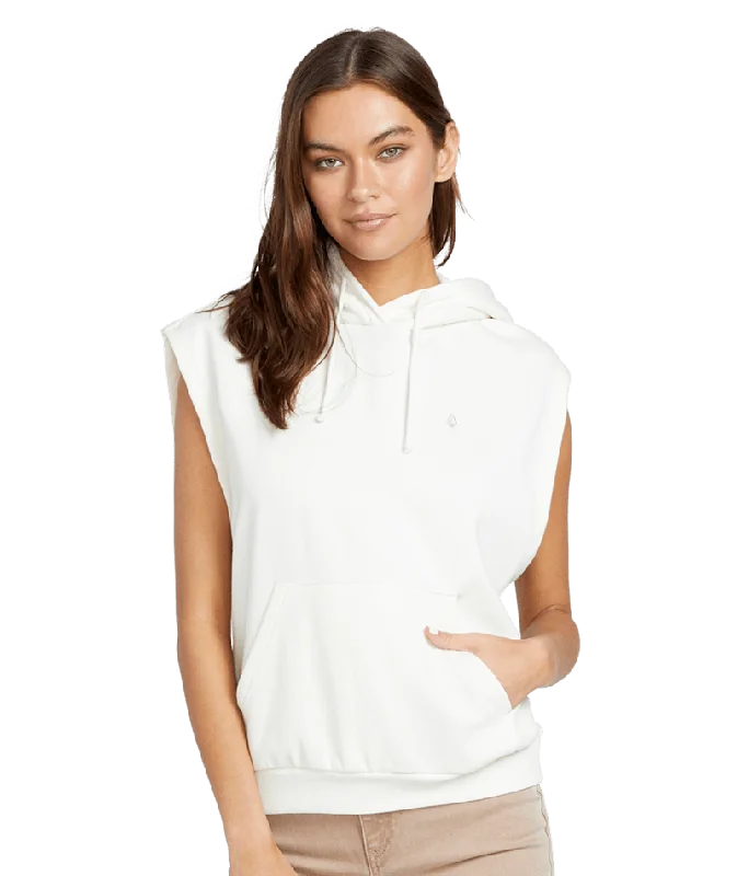 Sleeveless Hoodie in Star White